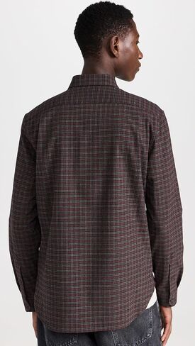 Vince Men's New Castle Plaid Shirt in Saudi Arabia