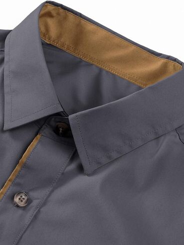 JMIERR Men's Casual Dress Shirt Button Down Long Sleeve Shirts Stretch Buiness Cotton Slim-Fit Shirts in Saudi Arabia
