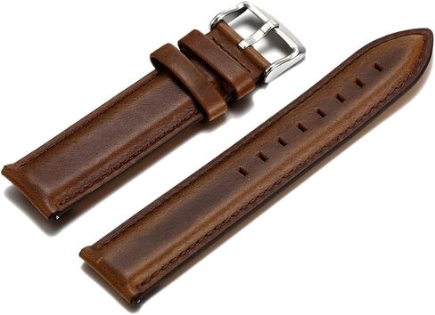 18MM 20MM 22MM Quick Release Spring Bar Vintage Red Oil Wax Cowhide Black Dark Brown Genuine Cow Leather Strap Fit For DW SKX Smart Watch in Saudi Arabia