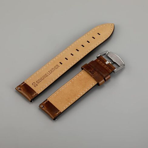 18MM 20MM 22MM Quick Release Spring Bar Vintage Red Oil Wax Cowhide Black Dark Brown Genuine Cow Leather Strap Fit For DW SKX Smart Watch in Saudi Arabia