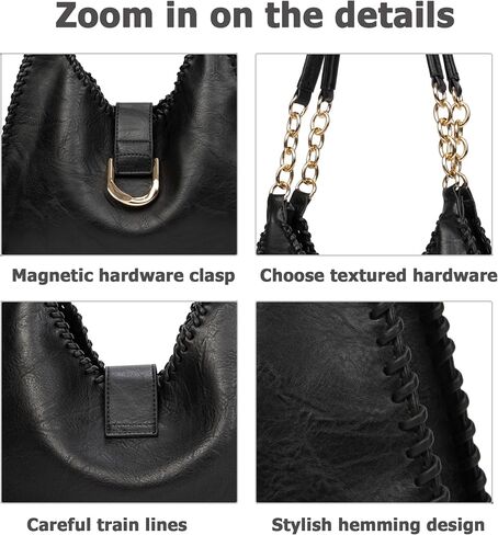 Sweetovo Tote Bag for Women Soft Vegan Leather Medium Shoulder Bag Satchel Handbag and Crossbody Purse 2pcs Set in Saudi Arabia