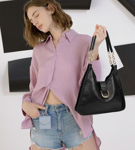 Sweetovo Tote Bag for Women Soft Vegan Leather Medium Shoulder Bag Satchel Handbag and Crossbody Purse 2pcs Set in Saudi Arabia