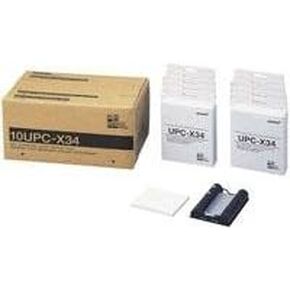 DNP 10UPC-X34 3.5" x 4" Self-Laminating Color Printing Pack for the Sony UPX-C100 & UPX-C200 Digital Printing System