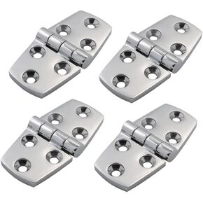 YWZHENYU Marine Boat Hinges 316 Stainless Steel Door Hinge Heavy Duty Deck Cabinet Hinges of 4 Pcs (3x1.5 inch)