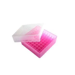 Heathrow Scientific - HS120041 HS120033 81 Well Microtube Storage Box, Cryogenic Box, Tube Storage, 1.5mL/2.0mL Tubes,Polypropylene, Black, (5/pk)