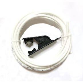 1/4 Inch 10 Meters Length Water Tubing Hose Pipe for RO Water Purifiers System 33 Feet Tubing at 70°F-120PSI to 150°F-60PSI (White)