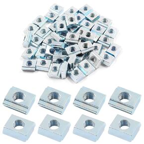 LifCratms 100Pcs 20 Series Sliding T Nuts M5 Thread, Slide in Hammer Head T Nut T-Slot Slide Nuts for 2020 Series Aluminum Extrusion Profile T-Slot 6mm