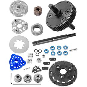 hopsupRC 48P 86T Spur Gear & Slipper Clutch & Transmission Gear & Slipper Rebuild Kit ولوحة الضغط جزء ترقيات لـ 1/10 Slash 2WD(VXL)، Rustler/Stampede/Bandit 2WD(VXL) القفزات، أزرق داكن in Kuwait