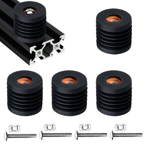 Ender 3 Anti-Vibration Feet Pad - Compatible with Ender 3/3S/3 PRO/3 V2/5/6 Anycubic Mega/Vyper/Kobra/Kobra2/Kobra-Plus Bambu lab X1/P1P/P1S 3D Printer (Pack of 4PCS,Black)