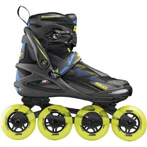 Roces Men's Helium II TIF Lightweight Breathable Adjustable Fitness Sporty Outdoor Four 84mm Wheel Inline Racing Skates with Easy Entry System & Invisible Frame