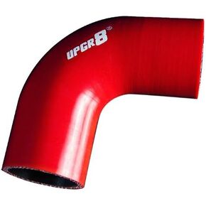 Upgr8 Universal 4-Ply High Performance 90 Degree Elbow Coupler Silicone Hose (2.0"(51MM), Red)
