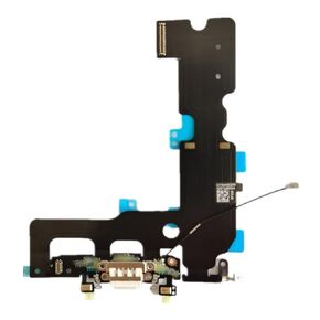 YESUN USB Charging Flex Cable for iPhone 7 Plus Charger Connector Headphone Dock Jack Plug Port (Black)