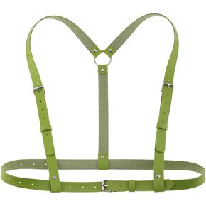 Yuschuh Women Girl Punk Leather Harness Belt Adjustable Body Waist Belt Accessories Belt Goth Waist Straps Belt