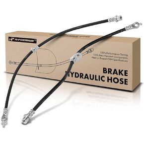 A-Premium Front Driver and Passenger Brake Hydraulic Hose Compatible with Select Toyota Models - Corolla 2003-2008 1.8L, Prius 2004-2009 1.5L - Replace# 88971249(Pack of 2)