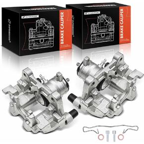 A-Premium Rear Disc Brake Caliper Assembly with Bracket Compatible with Select Ford and Lincoln Models - Fusion 2013-2020, Police Responder Hybrid, SSV Plug-In Hybrid, Continental, MKZ
