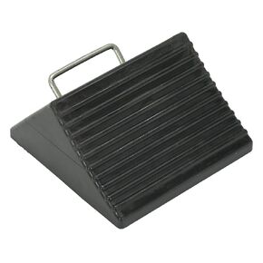 Vestil RWC-3 Mini Rubber Wheel Chock, 8 inch Width, Black, 1 Count (Pack of 1)
