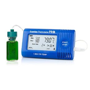 Guardian Thermometer PRO Bluetooth Temperature Data Logger, Internal Temperature Sensor, NIST Traceable Calibration Included, Configure and Download with Free App