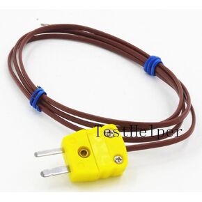 TestHelper TC480 Bead Type K Thermocouple Probe,-40 to 260°C,1 Meter (39 Inch) Use for Thermometers Multimeter