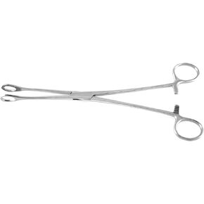 Foerster Sponge Forceps 9.5" Straight Fenestrated Oval Serrated Jaws | SurgicalExcel