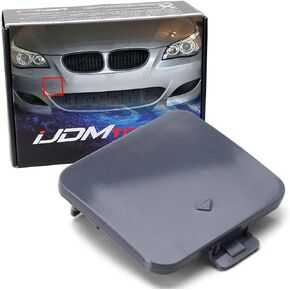 iJDMTOY Front Bumper Tow Hook Cap Cover Replacement Compatible With 2004-2007 BMW Pre-LCI E60 E61 5 Series 525i 528i 530i 535i 545i, 2003-2010 BMW E83 X3