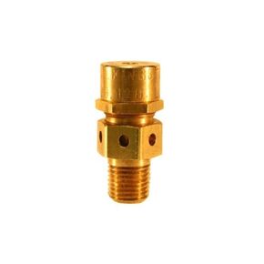 Kingston 128A Series Brass Low Profile Safety Valve, 35 psi Set Pressure, 1/4" NPT Male