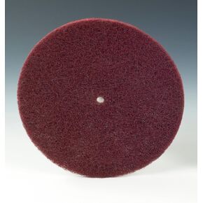 Scotch-Brite Light Deburring Disc - Very Fine Grit Aluminum Oxide - Metal Deburring, Cleaning and FInishing Disc - Stackable - 6' x 1/2'