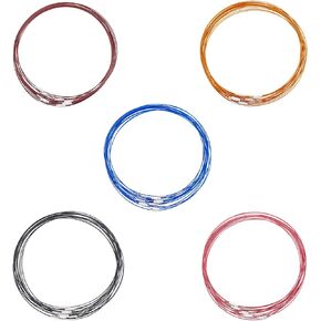 UNICRAFTALE 60Pcs 12 Colors Stainless Steel Wire Necklace Cord Metal Wire Necklace with Brass Screw Clasp 44.5cm Wire Choker Necklace for Women Pendants Bracelet Necklace Jewelry Making