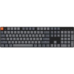 Keychron K5 SE Hot-swappable Ultra-Slim Wireless Bluetooth/Wired USB Mechanical Keyboard, Full Size Layout 104-Key Keyboard with Low-Profile Gateron Blue Switch White LED Backlit for Mac and Windows
