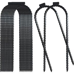 12 PCS Extra-Large Trampolines Stakes, 10"x 3.15" Trampolines Rebar Galvanized Steel Wind Stakes Safety Ground Anchor Heavy-Duty Steel U Stakes