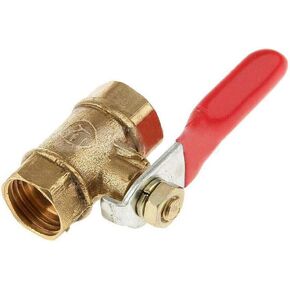 1/4inch Hose Barb Inline Brass Water Oil Air Gas Fuel Line Shutoff Ball Valve