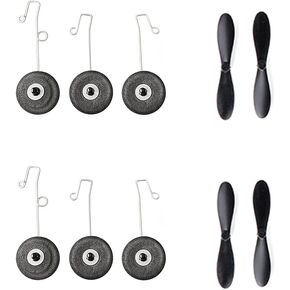 HAWK'S Work Propellers & Wheels for RC Plane 822P (2 Pairs)