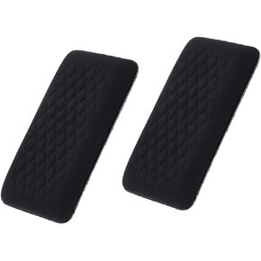 Bibabala Car Armrest Cushion, 2 Pcs Car Knee Leg Elbow Cushion, Removable Soft Leather Pad, Universal Car Comfort Accessories for Arm Foot Knee Pain Relief(Black Cloth)