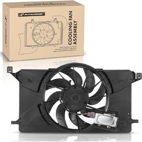 A-Premium Engine Radiator Cooling Fan Assembly with Brushless Motor Compatible with Select Ford Models - Focus 2012-2018 - Replace# BV6Z8C607K