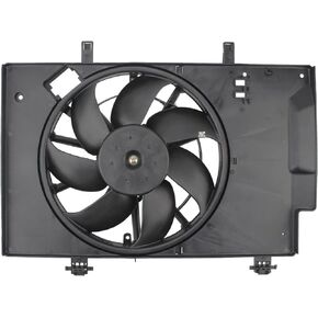 AUTOKAY Radiator AC Condenser Cooling Fan, 621-503 Radiator Cooling Fan Assembly Replacement for Ford Fiesta 2011-2018 BE8Z8C607A