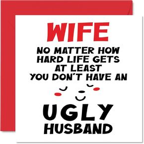 Funny Mothers Day Card for Mom - Mom Ugly Children - Joke Happy Birthday Card for Mom from Daughter Son, Mother Birthday Gifts, 5.7 x 5.7 Inch Mother's Day Greeting Cards for Mama Mum Mam Mammy
