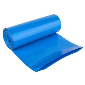 Battery Wrap PVC Heat Shrink Wrap Tube for 18650 21700 26650 Lithium Battery DIY Battery Packs Flat Width 3.9in(100mm) Length 9.9ft (3m) Blue