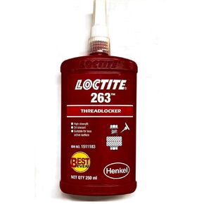 1330335 Loctite Primerless Threadlocker 263, 250mL, Red