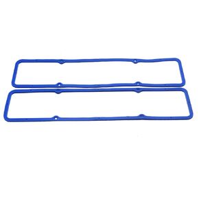 GSKMOTOR Valve Cover Gasket Rubber Steel Core Gasket Seal for Small Block SBC Chevy 283 305 327 350- Blue