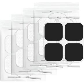 TENS Unit Replacement Pads, 20PCS 2"x2" Electrode Pads, Reusable Self-Adhesive Electrode Patches for Electrotherapy