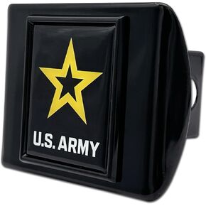 Army All Metal Hitch Cover (Eagle Black)