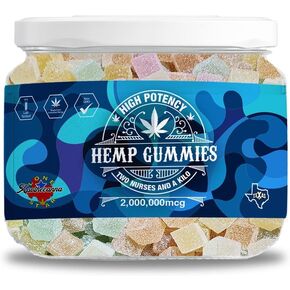 Lone Star Hemp Gummies (80 قطعة) - رائعة للسلام والاسترخاء - 2,000,000 ميكروجرام - غير معدلة وراثيًا - راحة لذيذة - صنع في الولايات المتحدة الأمريكية - علكات مريحة in Kuwait