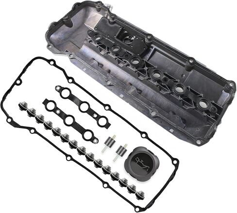 COPACHI Aluminum Engine Valve Cover Sets with Gasket Oil Cap 11121432928 11121437395 Fits for BMW E39 E46 525i 528i 325i 328i 330i X5 Z3 1998 1999 2000 2001 2002 After-Market Parts in Saudi Arabia