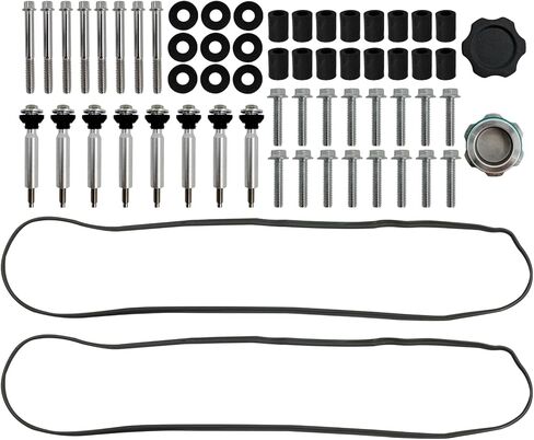 أغطية صمامات الألومنيوم المصقولة مع حوامل ملف وغطاء متوافق مع LS1 LS2 LS3 LS6 LS7 Chevy Small Block V8 293 325 364 376 427 in Kuwait
