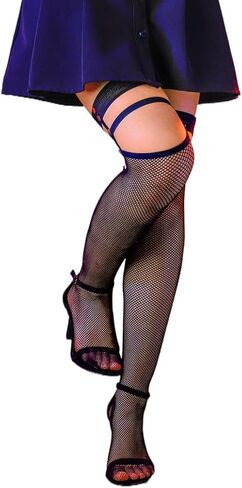 جوارب شبكية للسيدات من Abien، جوارب طويلة مثيرة وفخذ عالية، جوارب ضيقة للنساء in Kuwait