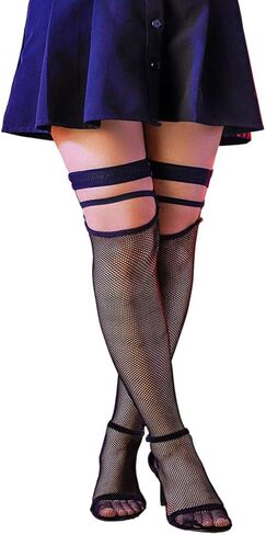 جوارب شبكية للسيدات من Abien، جوارب طويلة مثيرة وفخذ عالية، جوارب ضيقة للنساء in Kuwait