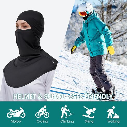 3 Pieces Balaclava Face Mask Breathable Sun Protection Motorcycle Outdoor Sport Full Face Cover for Men and Women in Saudi Arabia