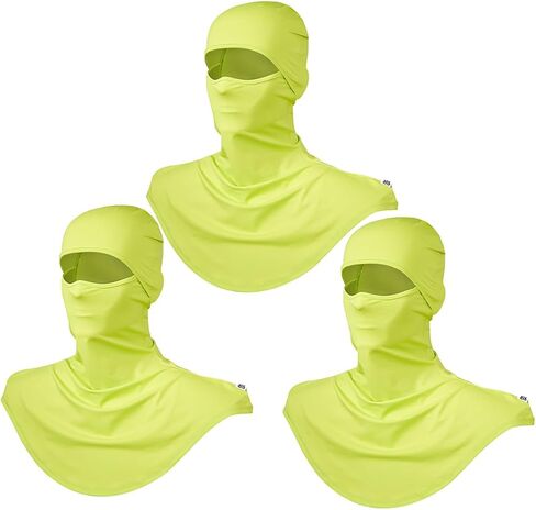 3 Pieces Balaclava Face Mask Breathable Sun Protection Motorcycle Outdoor Sport Full Face Cover for Men and Women in Saudi Arabia