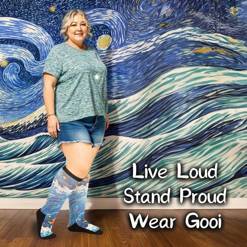 جوارب Gooi واسعة جدًا لمرضى السكري للأقدام المتورمة، جوارب ملونة لمرضى السكري للرجال مقاس كبير 13-15 10-13 9-12 سلسة وناعمة قابلة للتمدد وذمة السمنة والاعتلال العصبي المصبوب نانو كالسيتينس بارا ديابيتيكوس هومبر in Kuwait