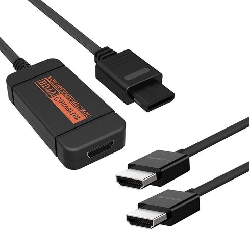 محول YEHUIM N64 HDMI، محول كابل HDMI لـ N64/SNES/Gamecube إلى محول HDMI يدعم 16:9 للتحويل على HDTV in Kuwait
