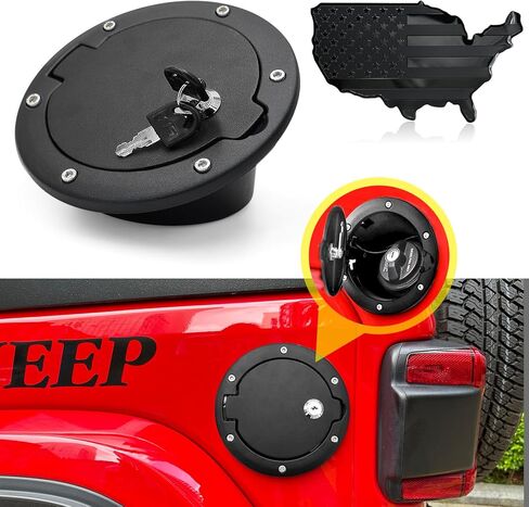 غطاء غطاء غاز لسيارة جيب رانجلر: غطاء غطاء غاز جيب رانجلر JK JKU ملحقات جيب رانجلر، غطاء غطاء غاز جيب لملحقات جيب JK 2007-2018، رياضة غير محدودة روبيكون صحارى، إلخ in Kuwait